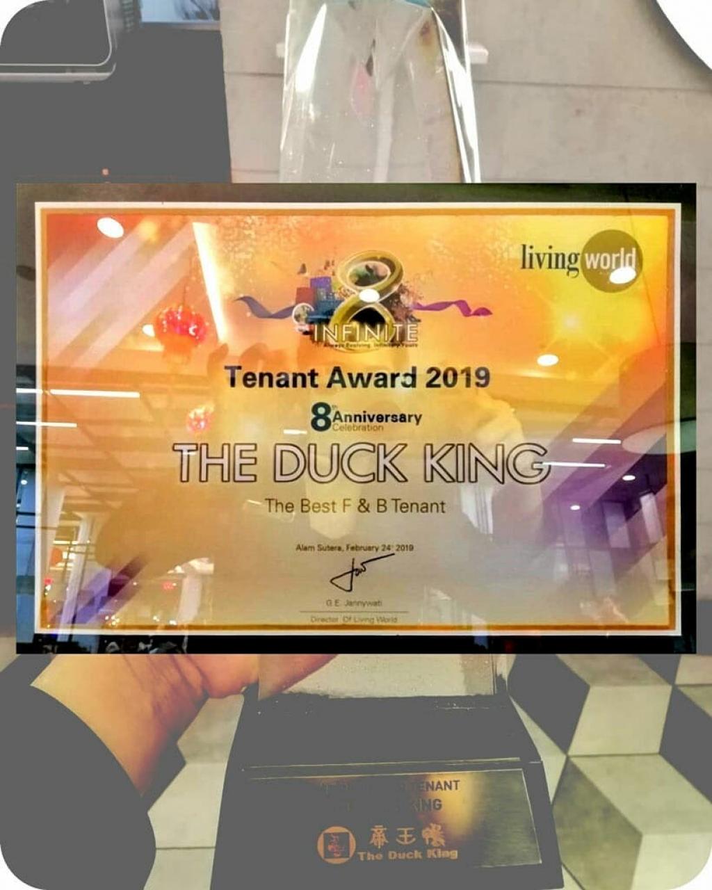 The Best Tenant Award from Living World Alam Sutera